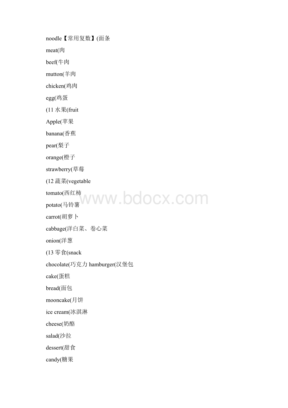 初中英语单词分类记忆大全Word文档格式.docx_第3页