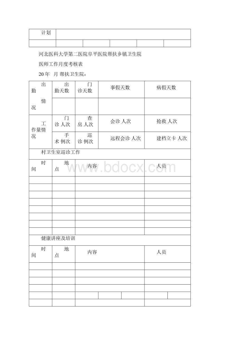 春雨工程下乡帮扶医师工作考核表精选文档文档格式.docx_第3页