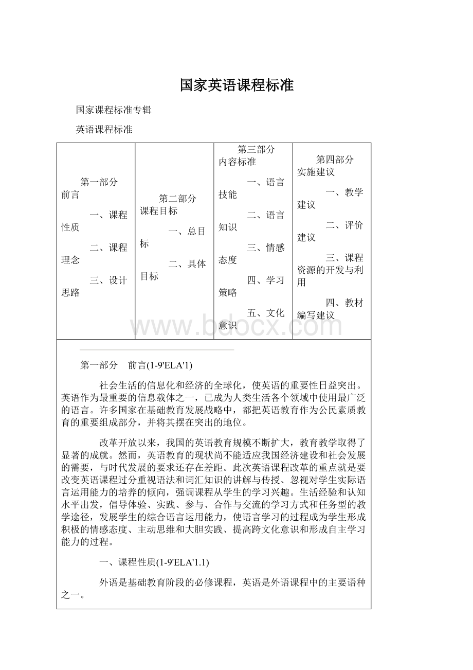 国家英语课程标准.docx_第1页