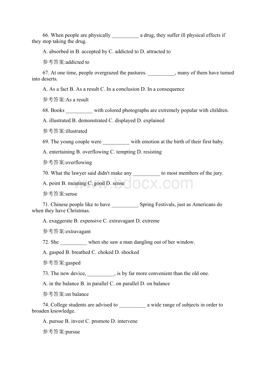 大学英语读写译综合教程 第三册 上机试题答案 完整版.docx_第2页