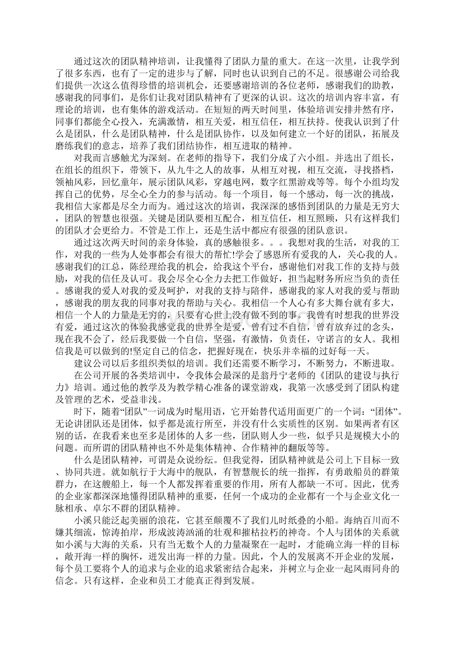 关于团队精神心得体会.docx_第2页