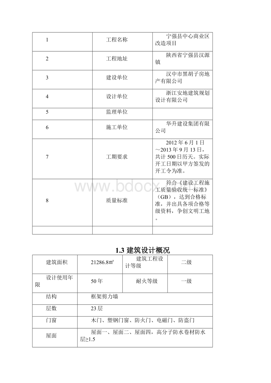 宁强县中心商业区改造项目施工组织设计最终版.docx_第2页