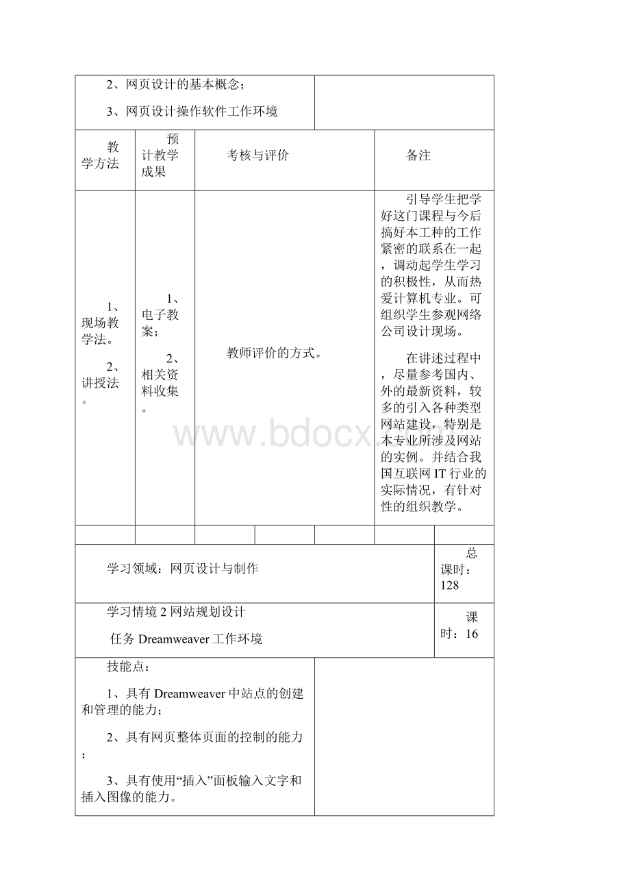 《网页设计与编辑》课程标准Word下载.docx_第3页