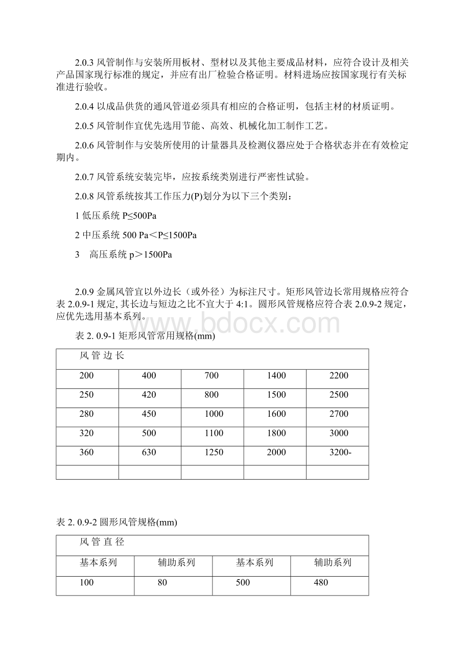 《通风管道设计施工技术规定》试行稿 080603解析.docx_第3页