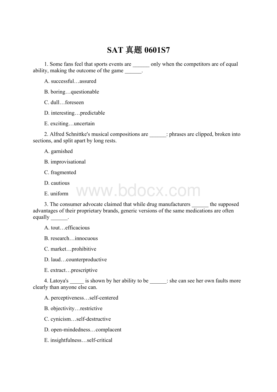 SAT 真题0601S7.docx_第1页