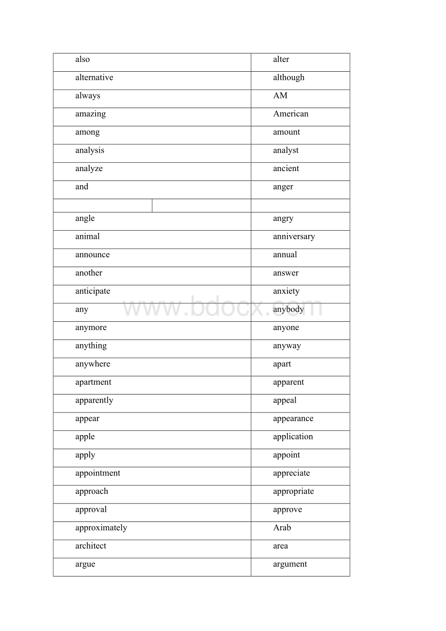 完整版英语中最常用的 3000 个单词.docx_第3页