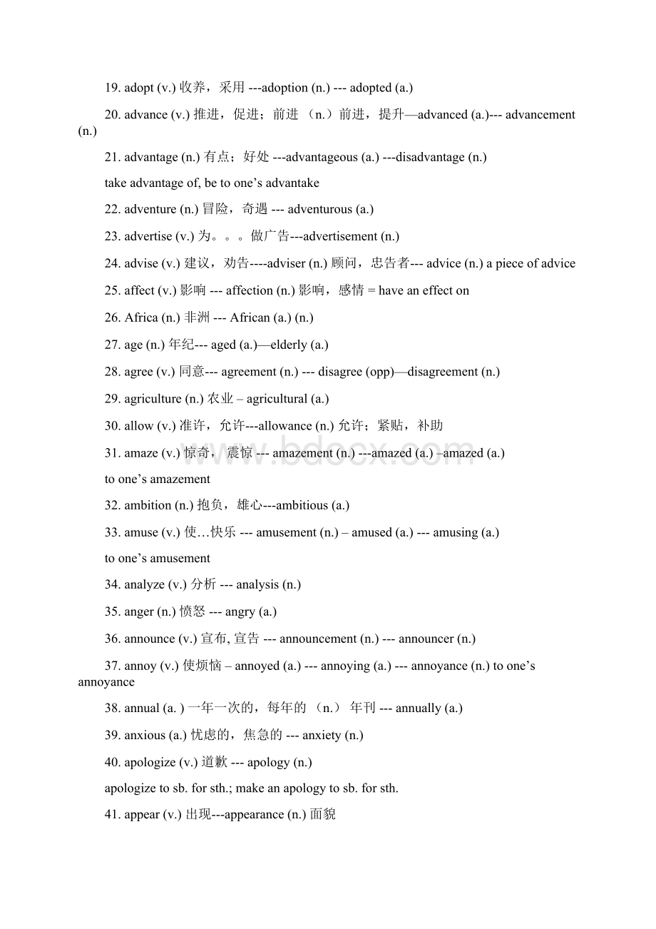 高考英语常用词拓展表Word格式.docx_第2页