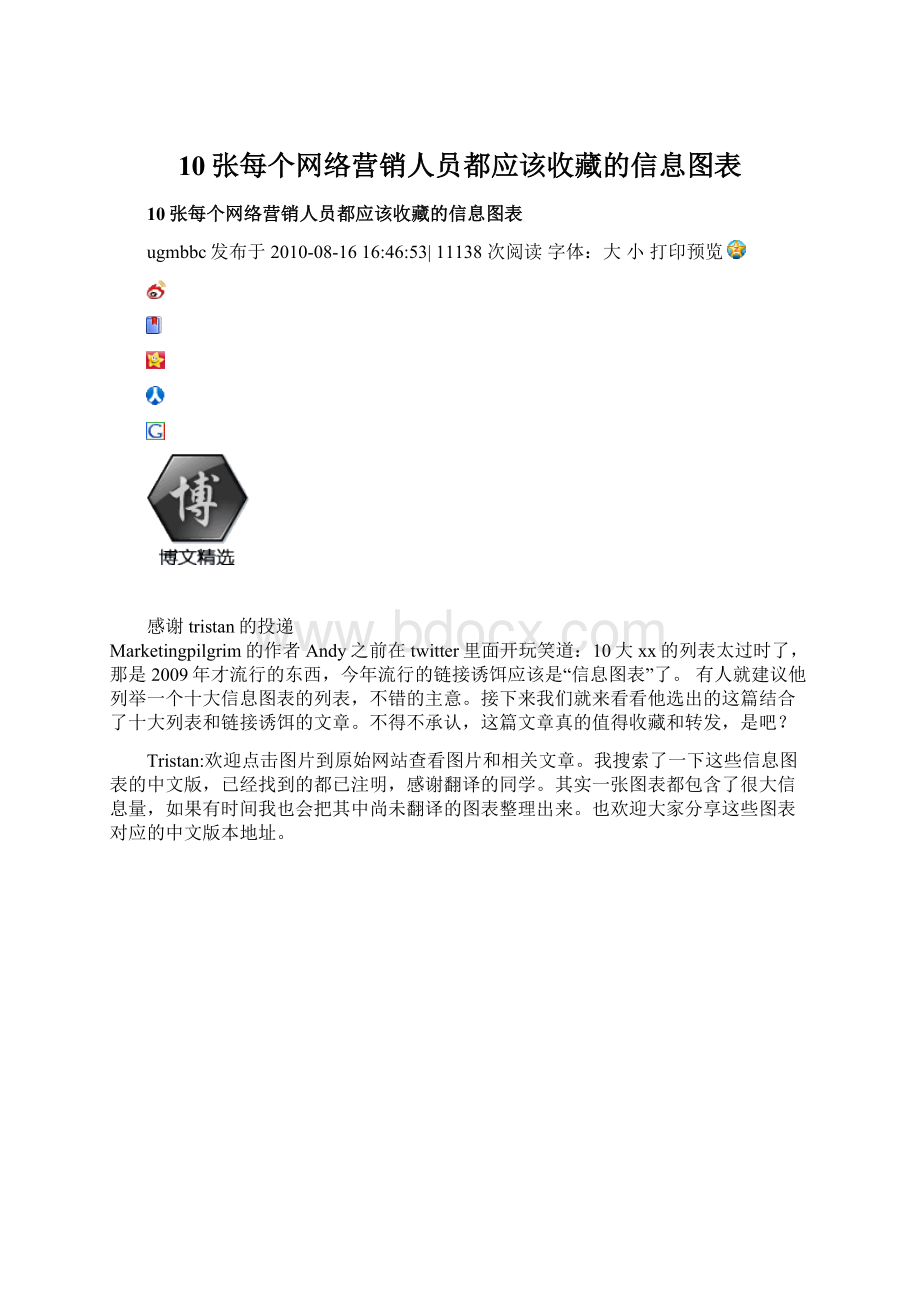 10张每个网络营销人员都应该收藏的信息图表.docx