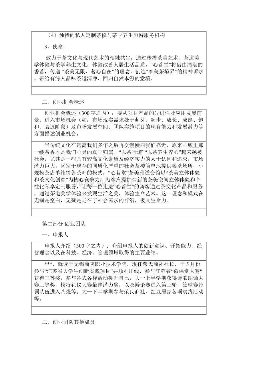 心茗堂茶美雅道会馆项目创业计划书文档格式.docx_第2页