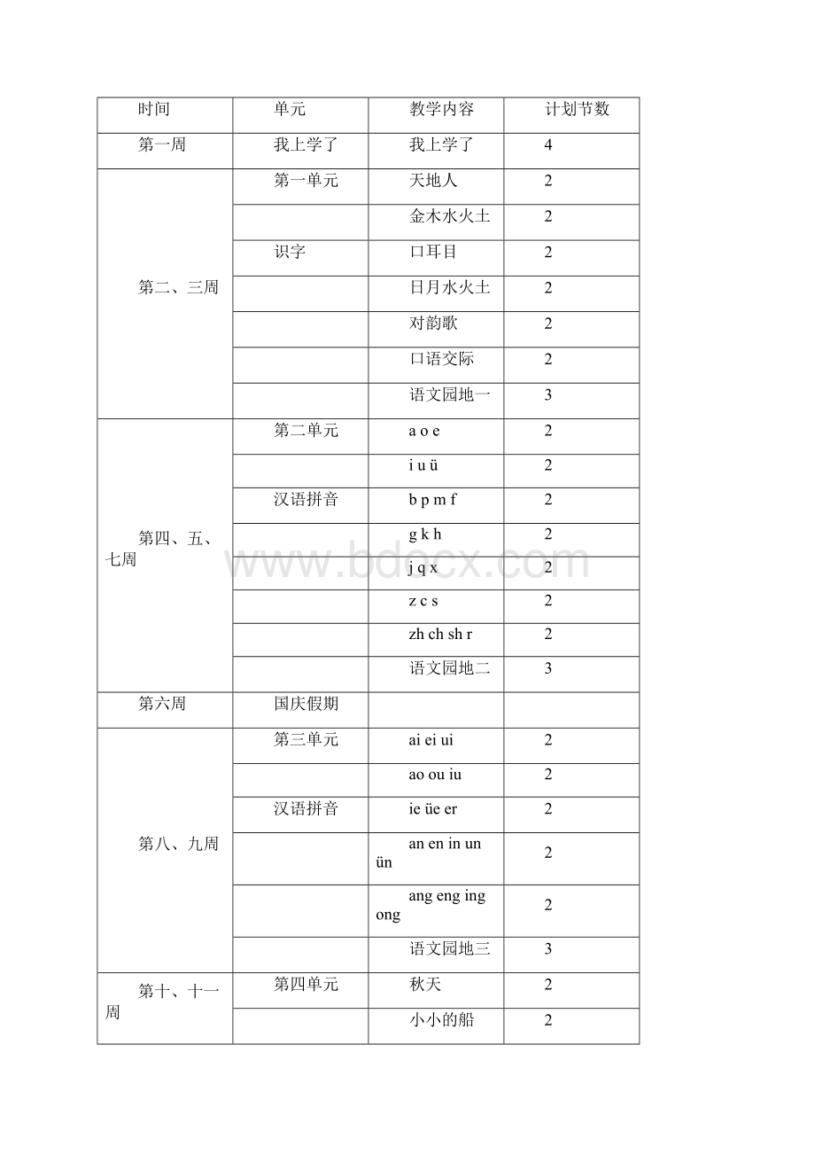 秋最新部编版人教版语文一年级上册第二单元全章教案审定.docx_第3页