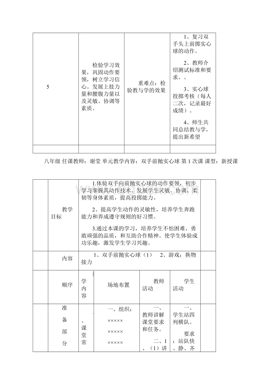 实心球单元计划及备课Word格式.docx_第3页