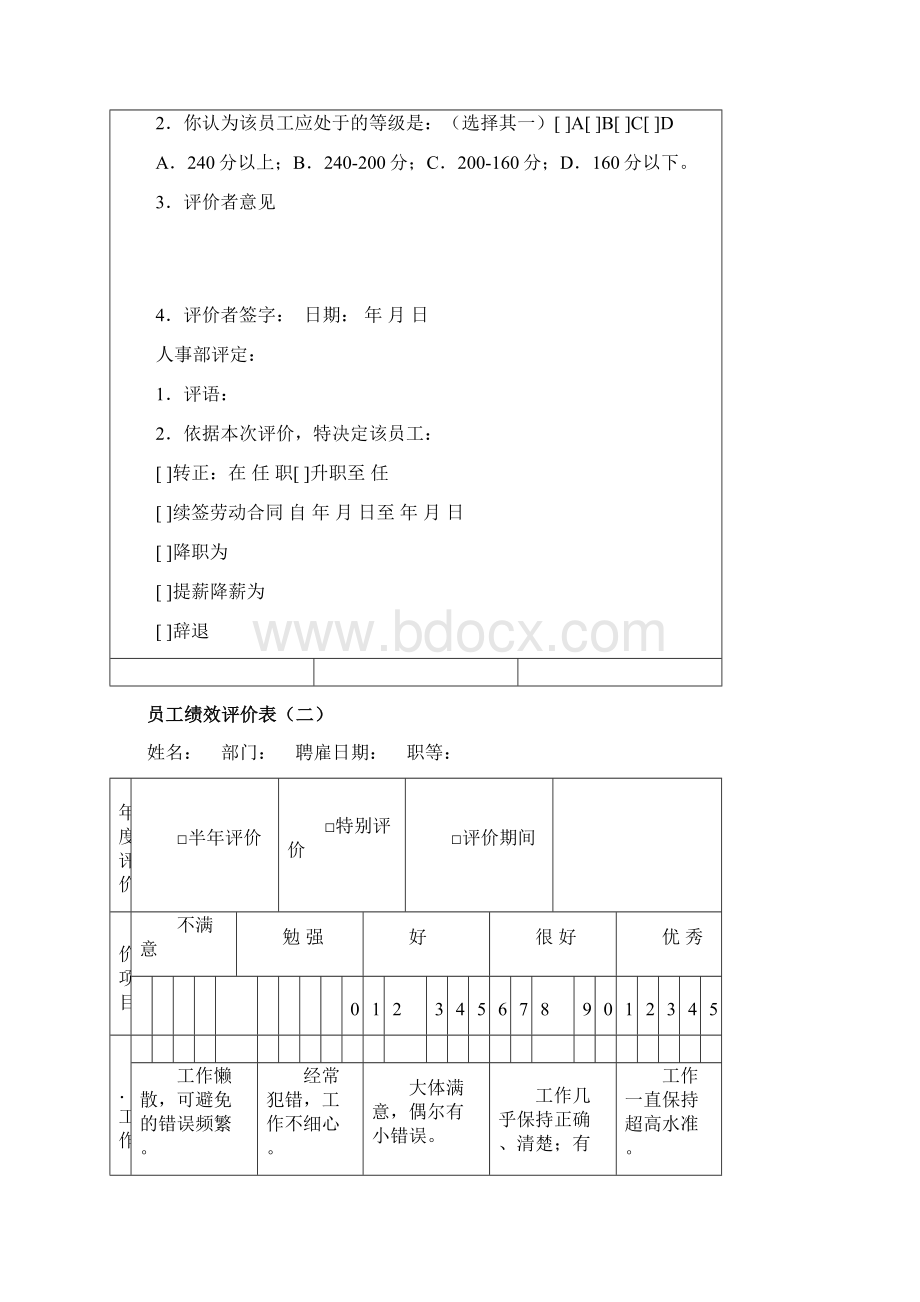 行政人员绩效考核表Word格式文档下载.docx_第3页