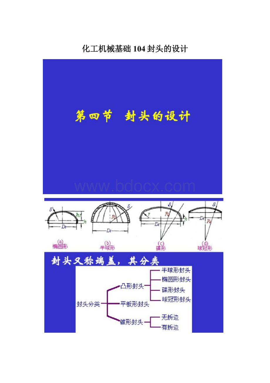 化工机械基础104封头的设计.docx_第1页