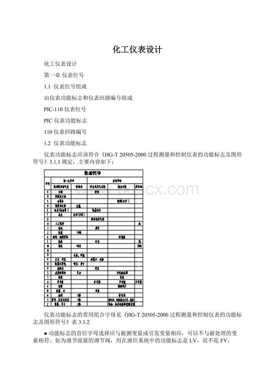 化工仪表设计.docx_第1页