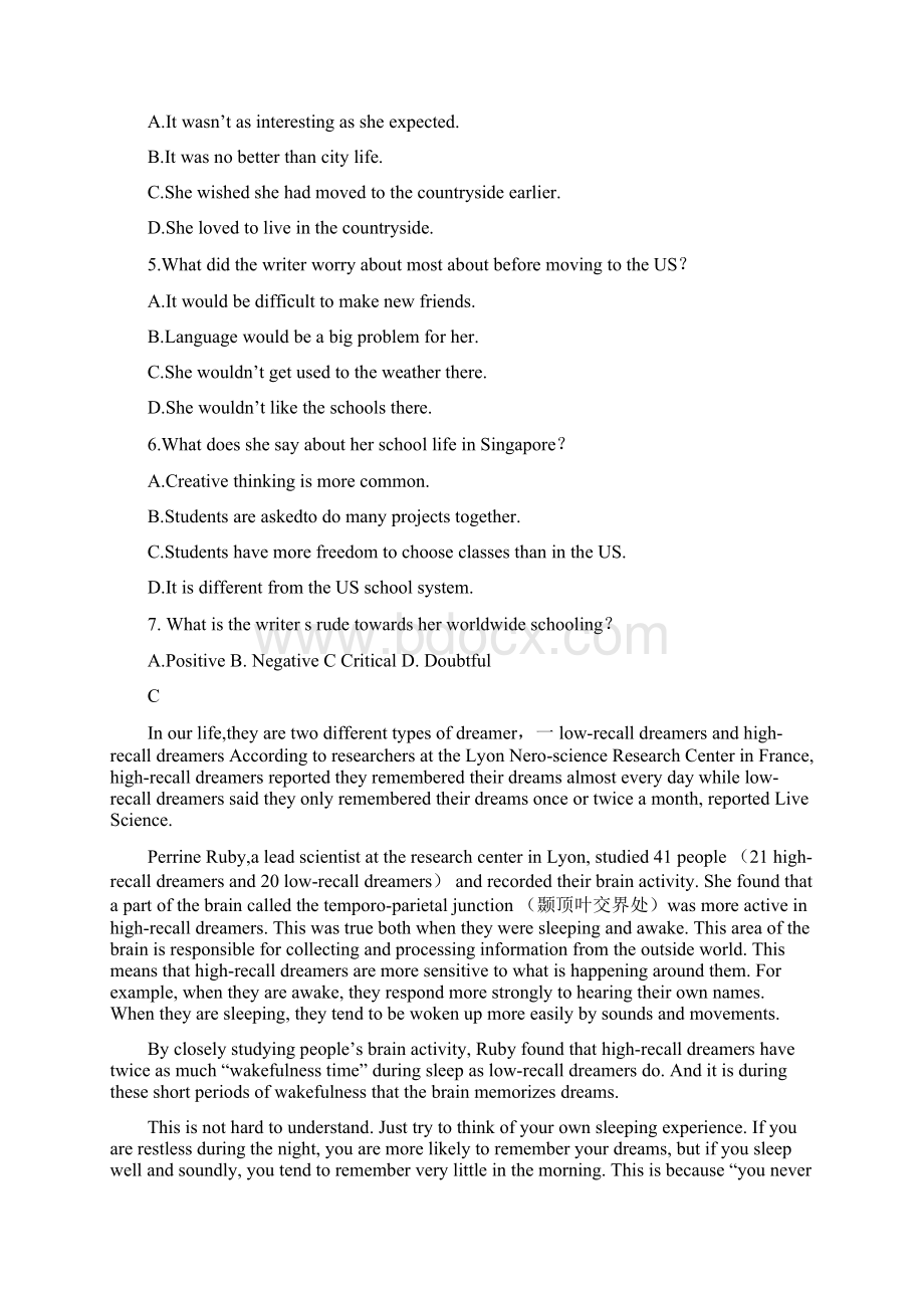 河南省豫西名校学年高二上学期第二次联考英语试题 Word版含答案Word下载.docx_第3页