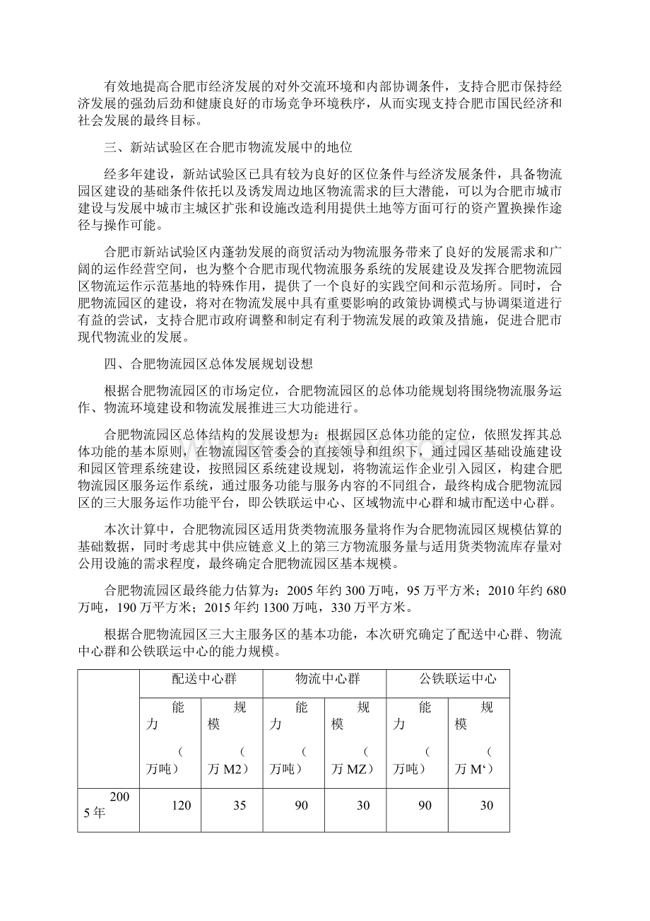 合肥市建设物流园区发展规划方案.docx_第2页