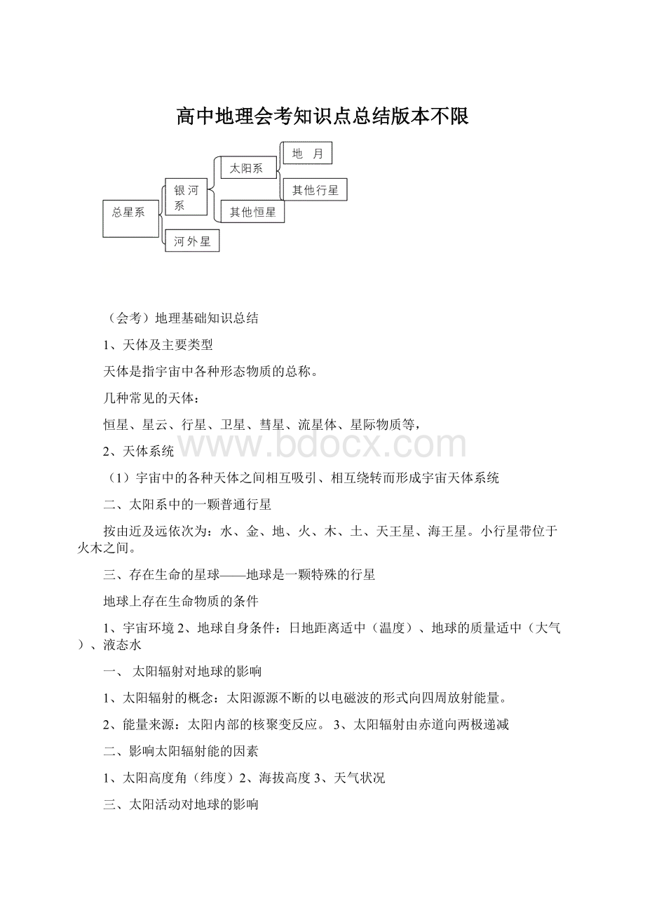 高中地理会考知识点总结版本不限Word文件下载.docx_第1页