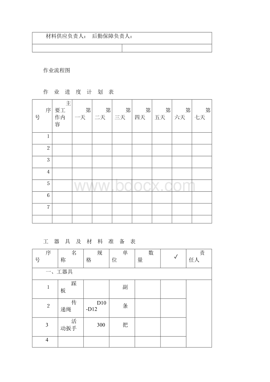 10KV线路安装隔离刀闸现场作业工序工艺标准卡Word文件下载.docx_第3页