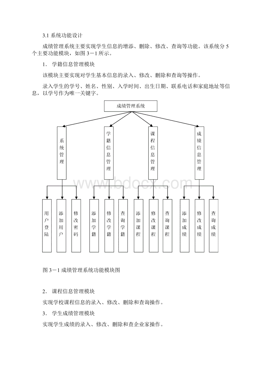 学生成绩管理系统Word下载.docx_第2页