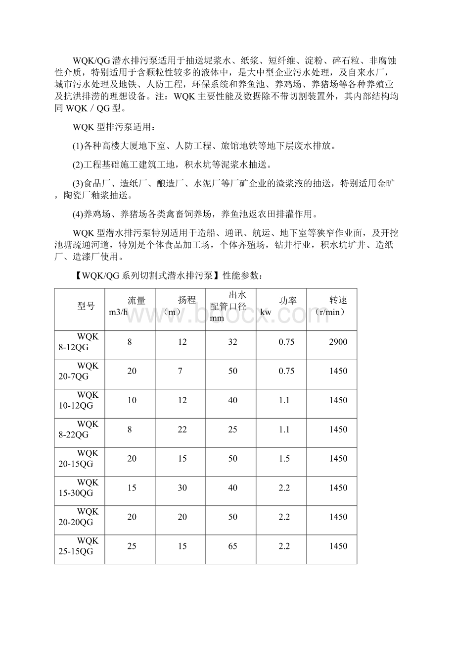 切割式潜水排污泵型号跟参数新.docx_第3页