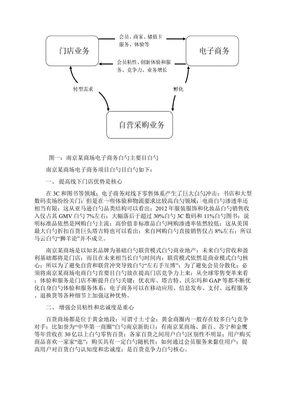 XX大型购物商场中心电子商务平台战略项目规划建议书定稿完成Word文档下载推荐.docx_第2页