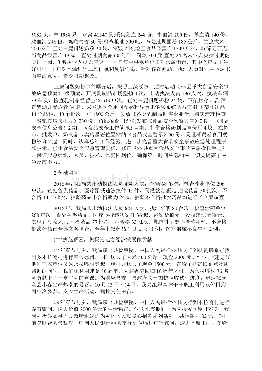 食品药品监督管理局省级文明单位创建申报材料Word文件下载.docx_第2页