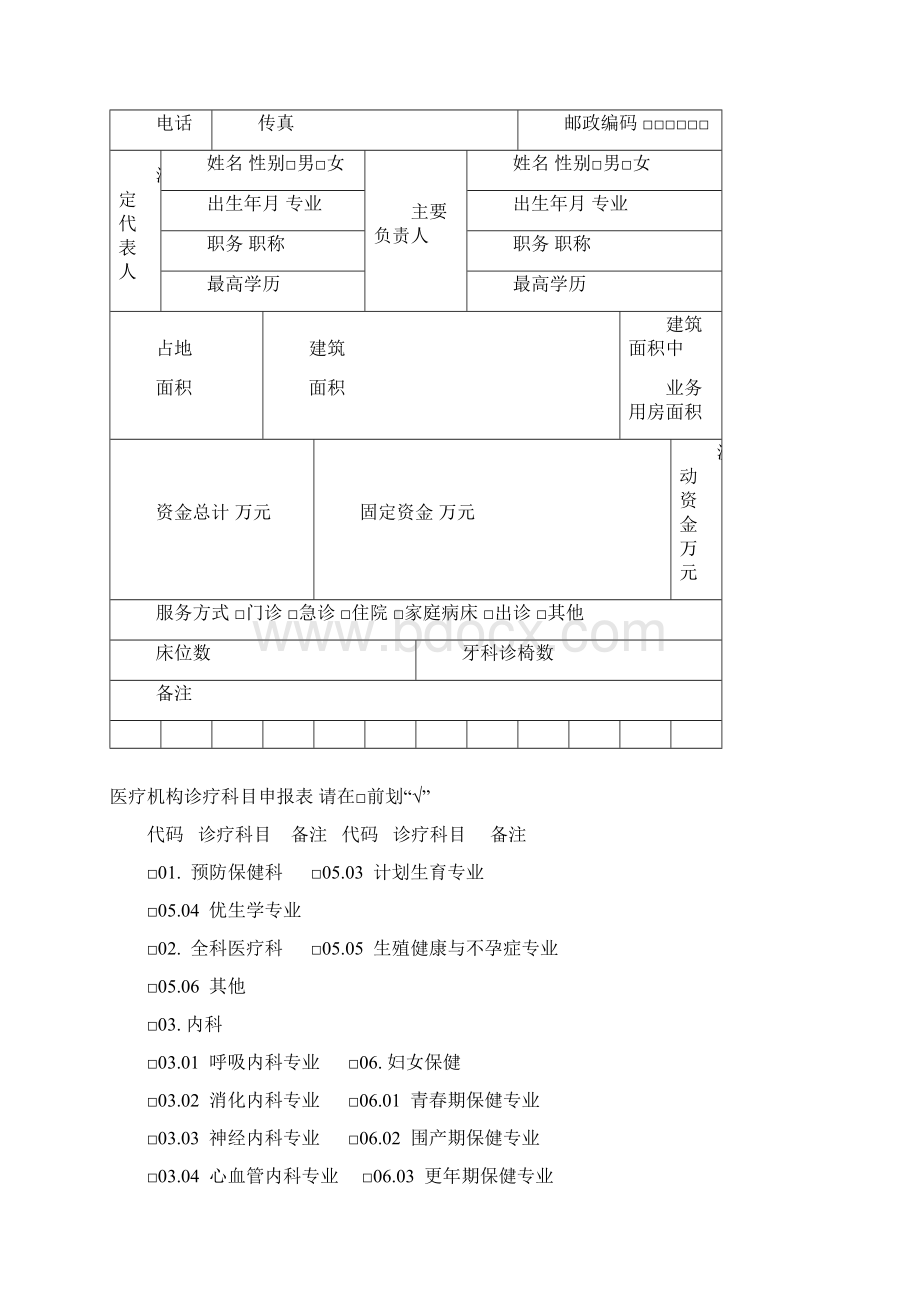 医疗机构申请执业登记注册书.docx_第2页