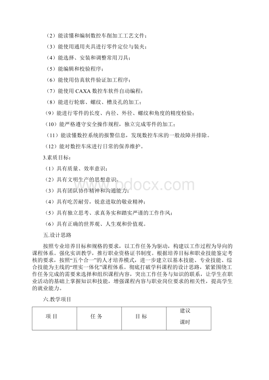 数控车课程标准Word格式.docx_第2页