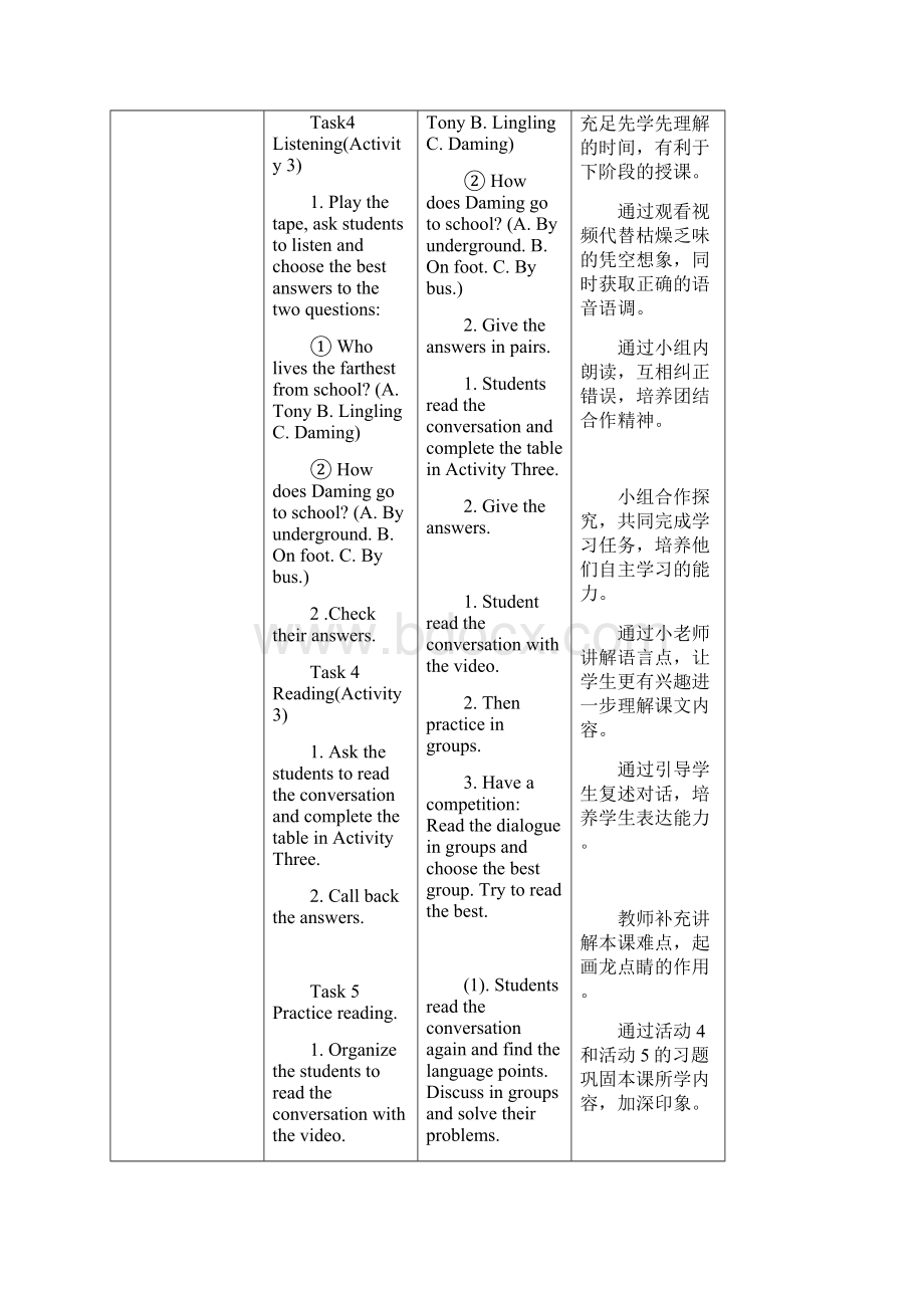 典中点外研版八年级英语上册教案 M4 Unit 1 教学设计Word文件下载.docx_第3页