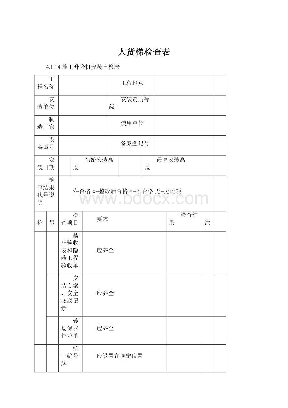 人货梯检查表.docx