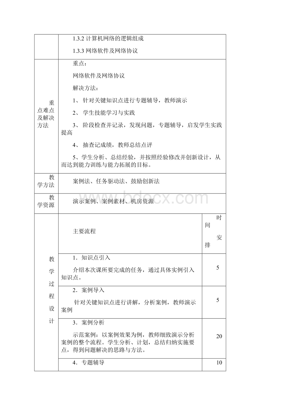 《计算机网络技术》教学教案.docx_第2页