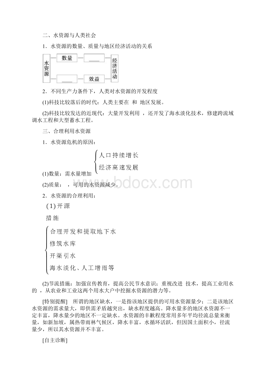 高中地理必修一 水资源的合理利用导学案.docx_第2页