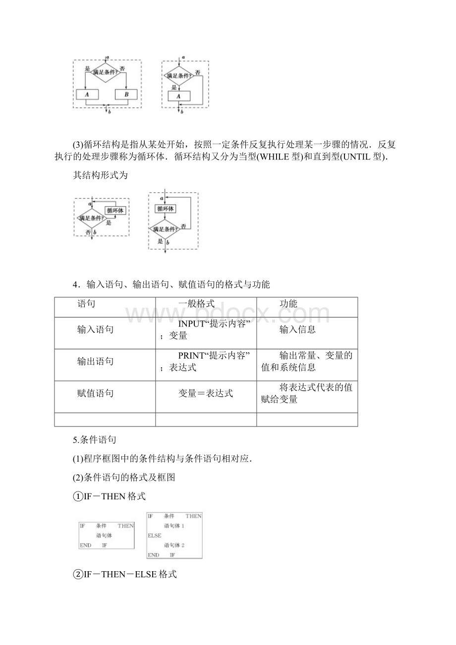 063程序框图与算法语句学生学案Word下载.docx_第2页