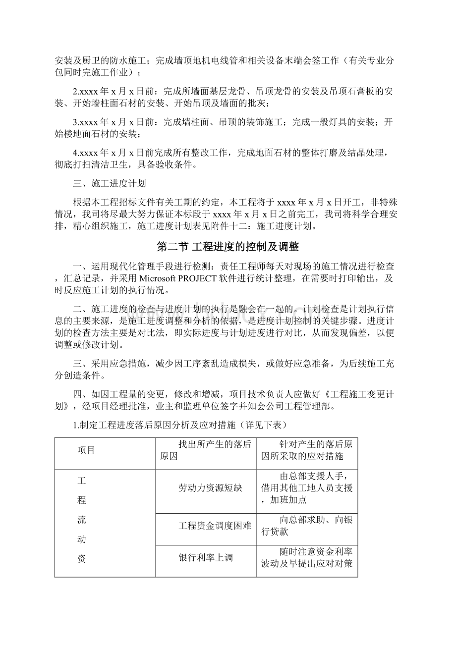 装饰工程进度计划及措施.docx_第2页