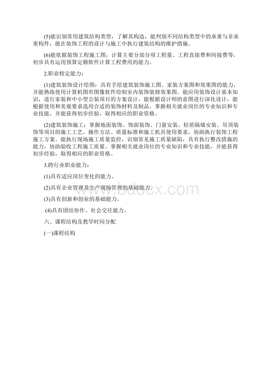 建筑装饰专业指导性人才培养方案文档格式.docx_第3页