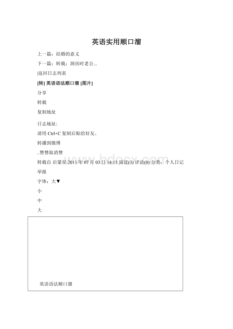 英语实用顺口溜Word文档格式.docx_第1页