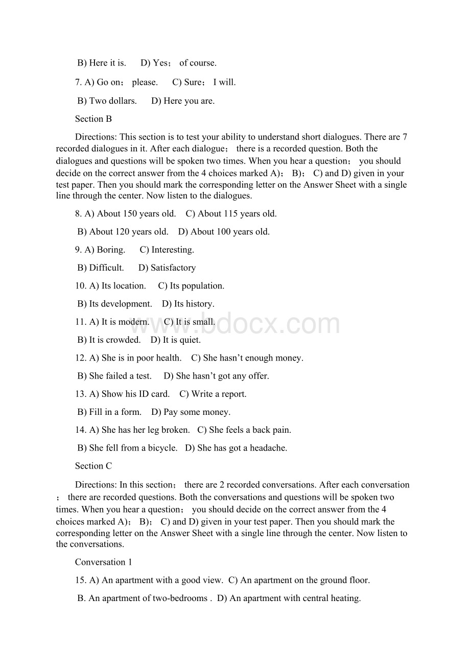 高等学校英语应用能力考试B级含参考答案Word文件下载.docx_第2页