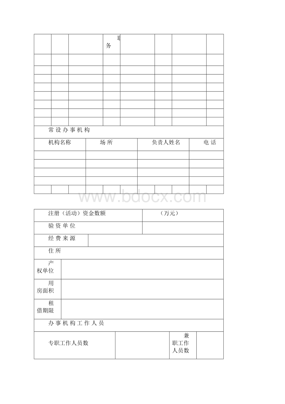 社会团体登记申请表Word文档格式.docx_第3页