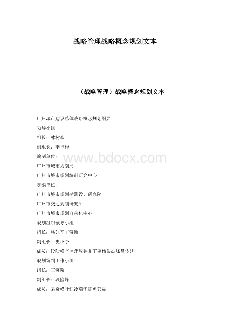 战略管理战略概念规划文本.docx