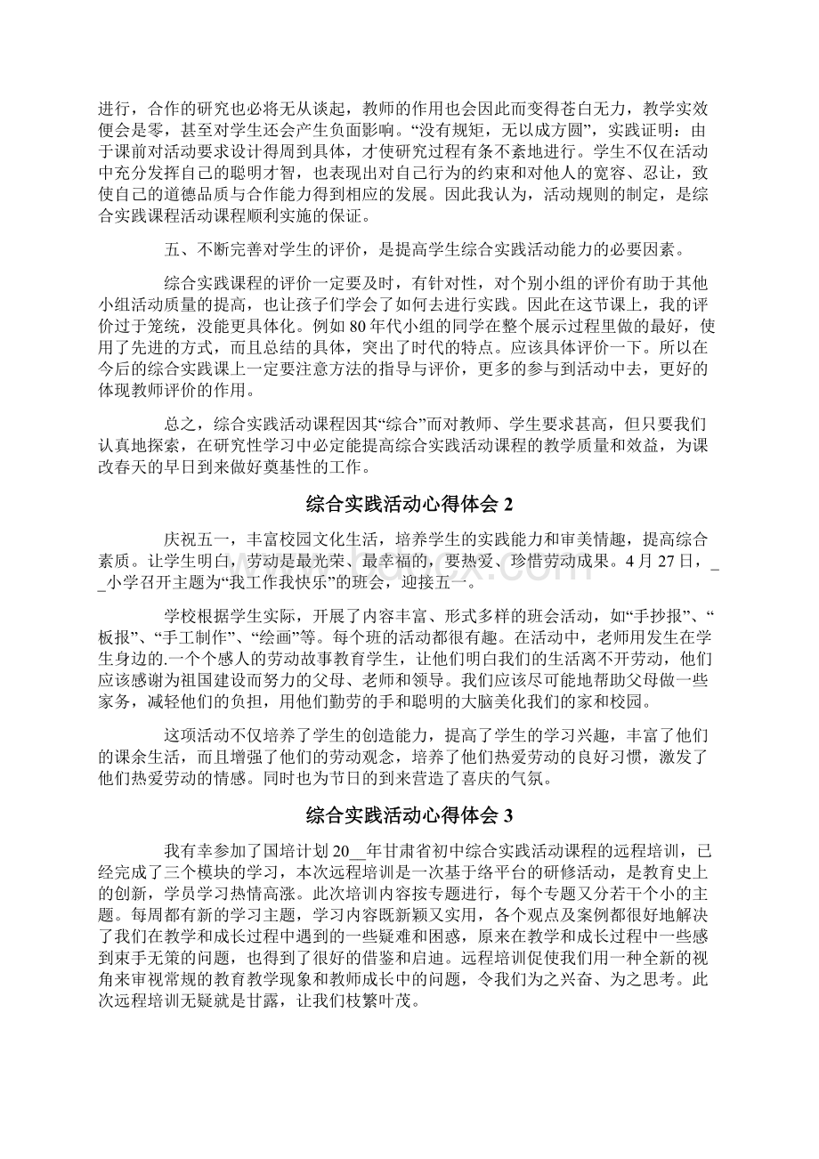 综合实践活动心得体会Word格式文档下载.docx_第3页