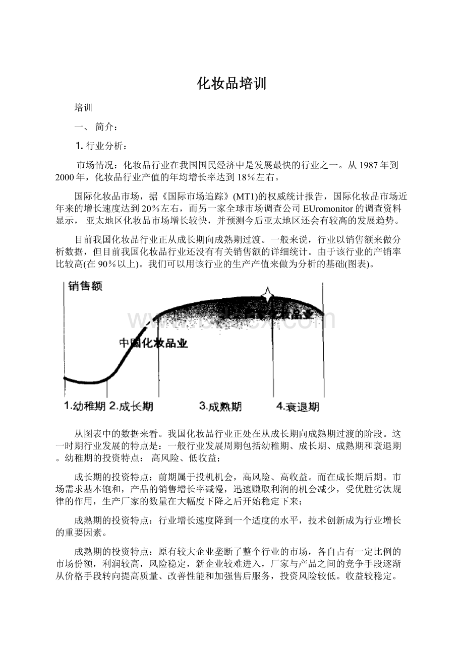 化妆品培训Word格式文档下载.docx