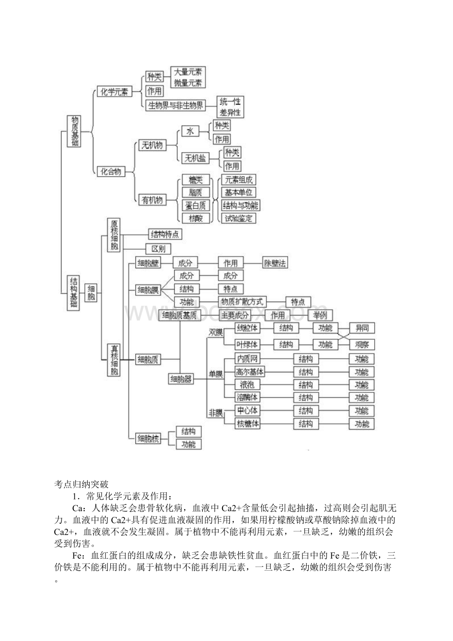 高考冲刺一 生命的物质基础和结构基础.docx_第2页