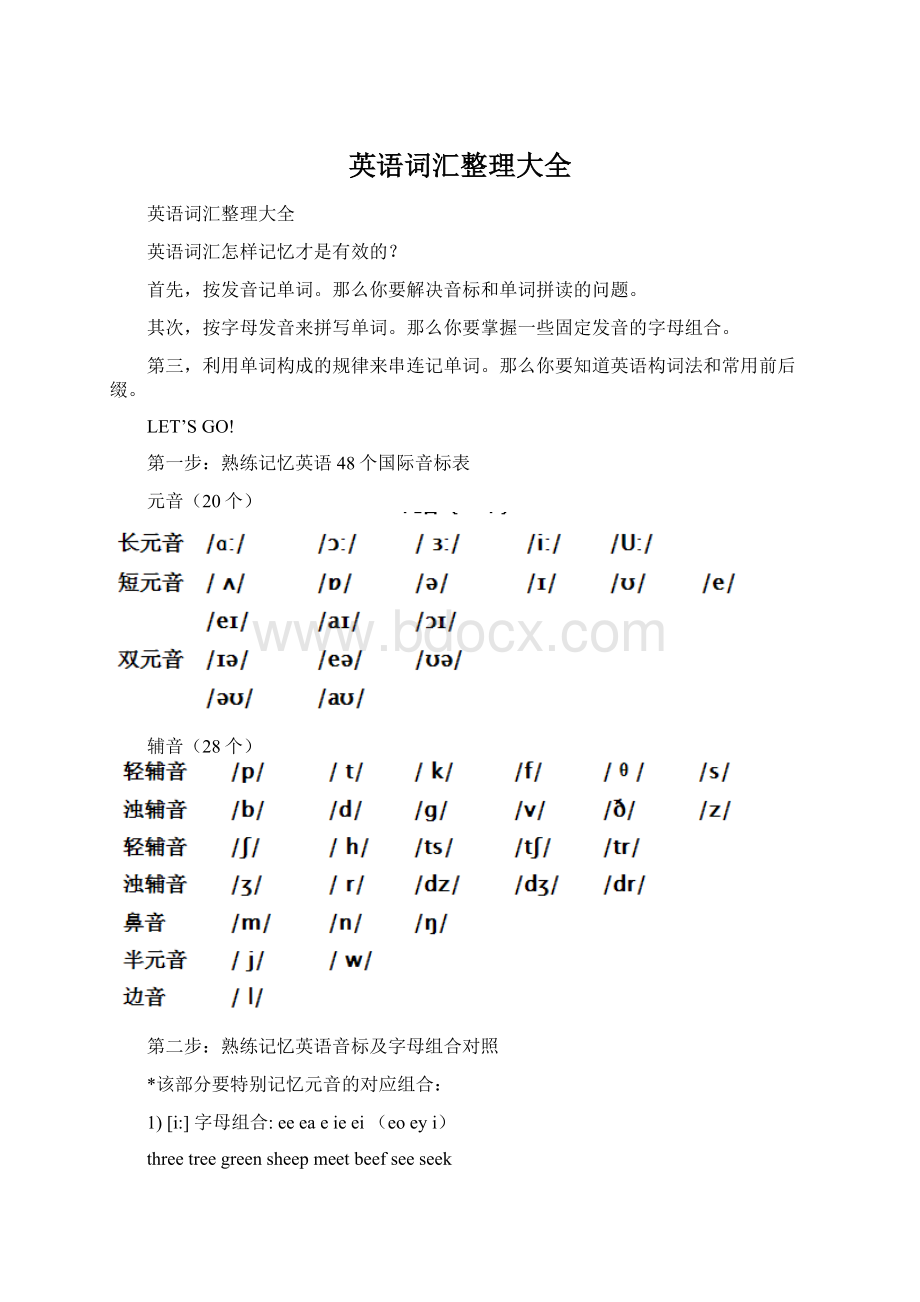 英语词汇整理大全文档格式.docx