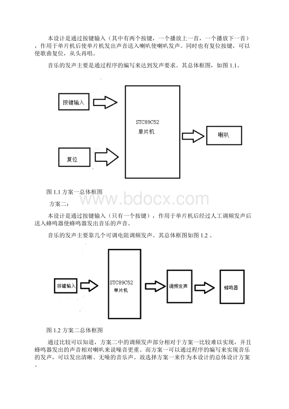 基于单片机电子门铃设计Word格式.docx_第2页