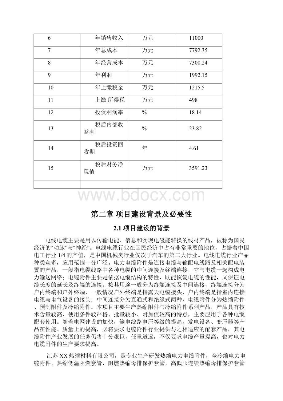 年产25万套10kV冷热缩电缆附件建设工程可行性研究报告.docx_第3页