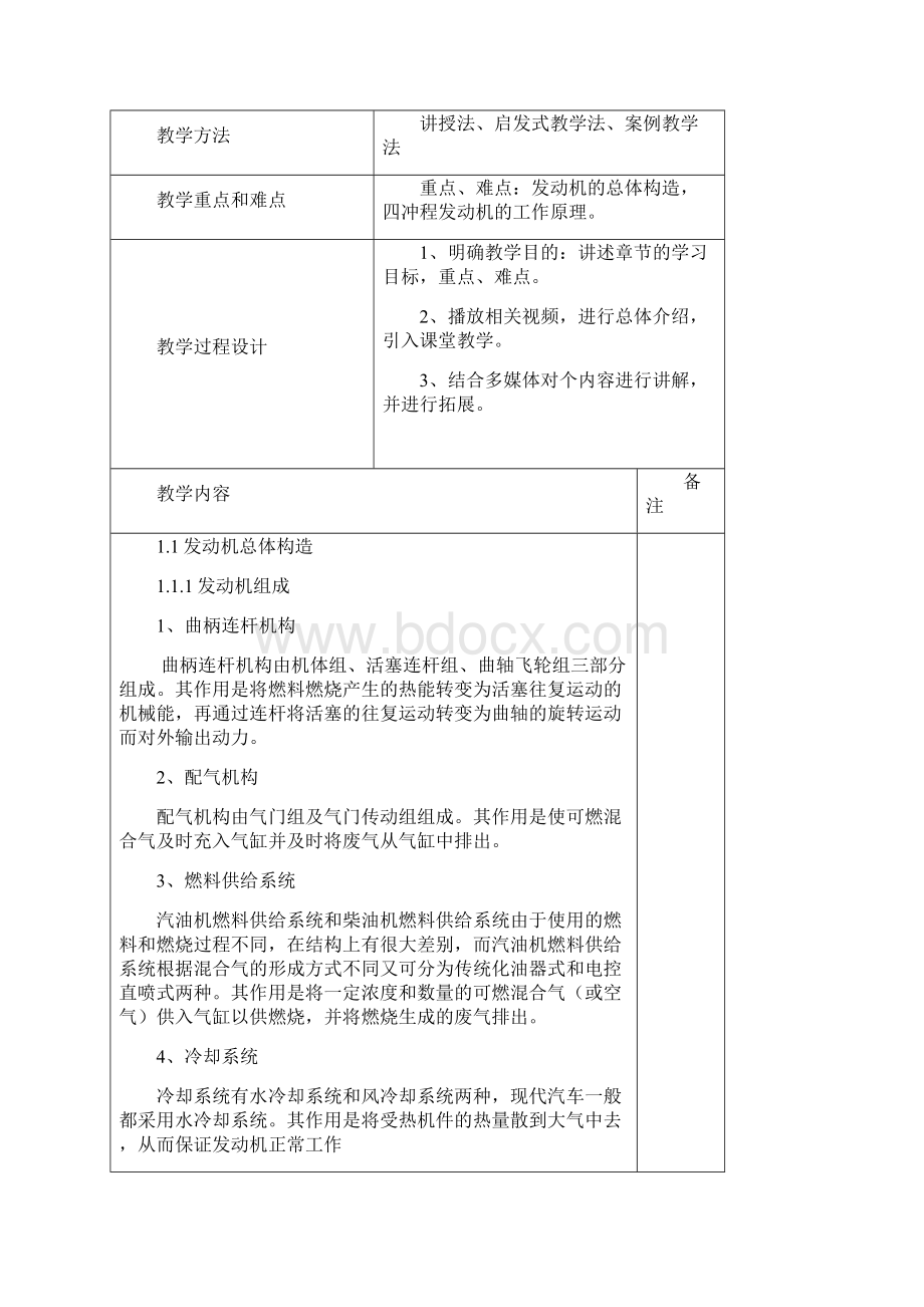 汽车发动机构造与维修电子教案.docx_第2页