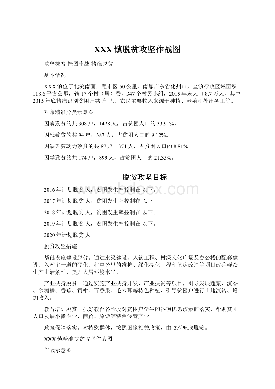 XXX镇脱贫攻坚作战图.docx