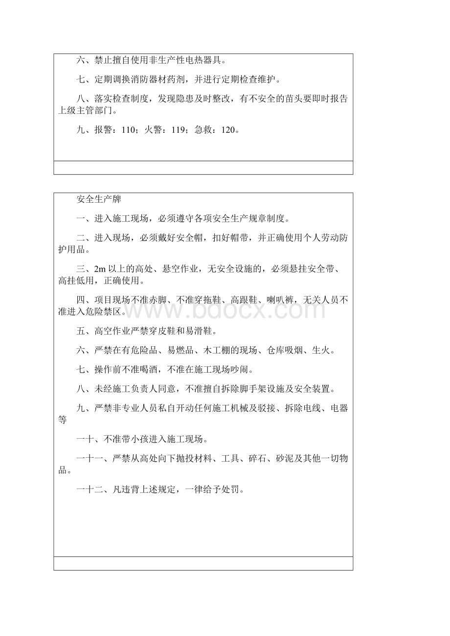 项目现场五牌一图及其它上墙制度.docx_第2页