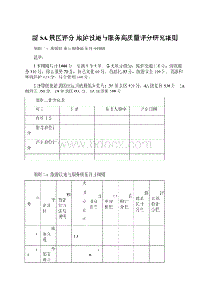 新5A景区评分旅游设施与服务高质量评分研究细则.docx