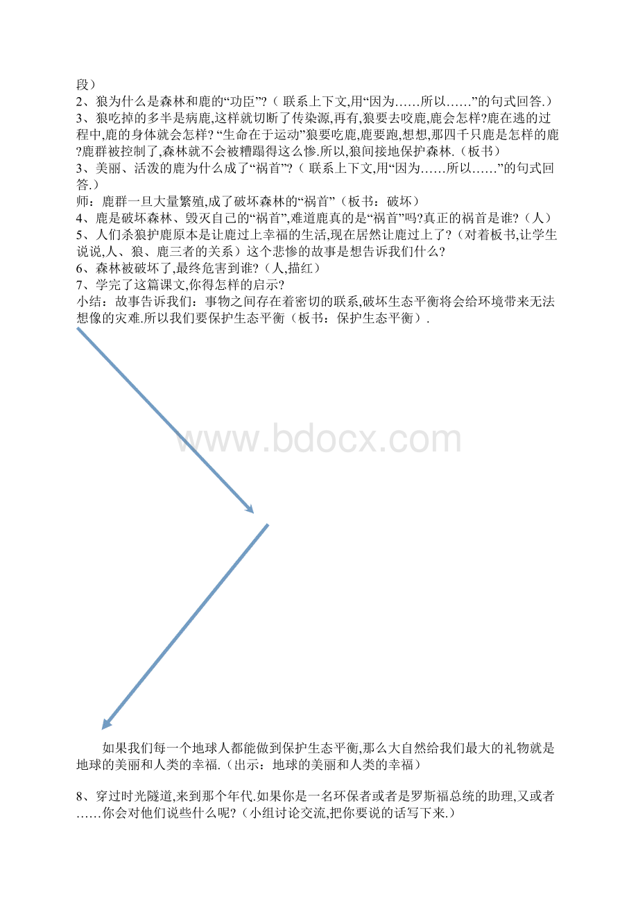 狼和鹿的故事教案及反思.docx_第3页